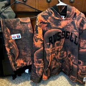 A$ap worldwide x Russell athletic black graphic